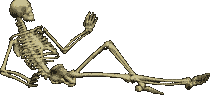 A sexy skelly (skeleton) posing sexily